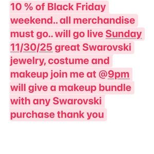 Swarovski Jewelry and Makeup Offer going live 11/30/25